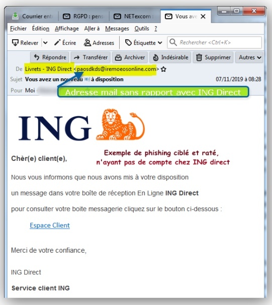 image phishing ING direct